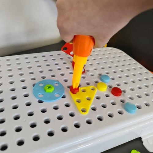 Byggset för Barn - Skruva ihop olika former