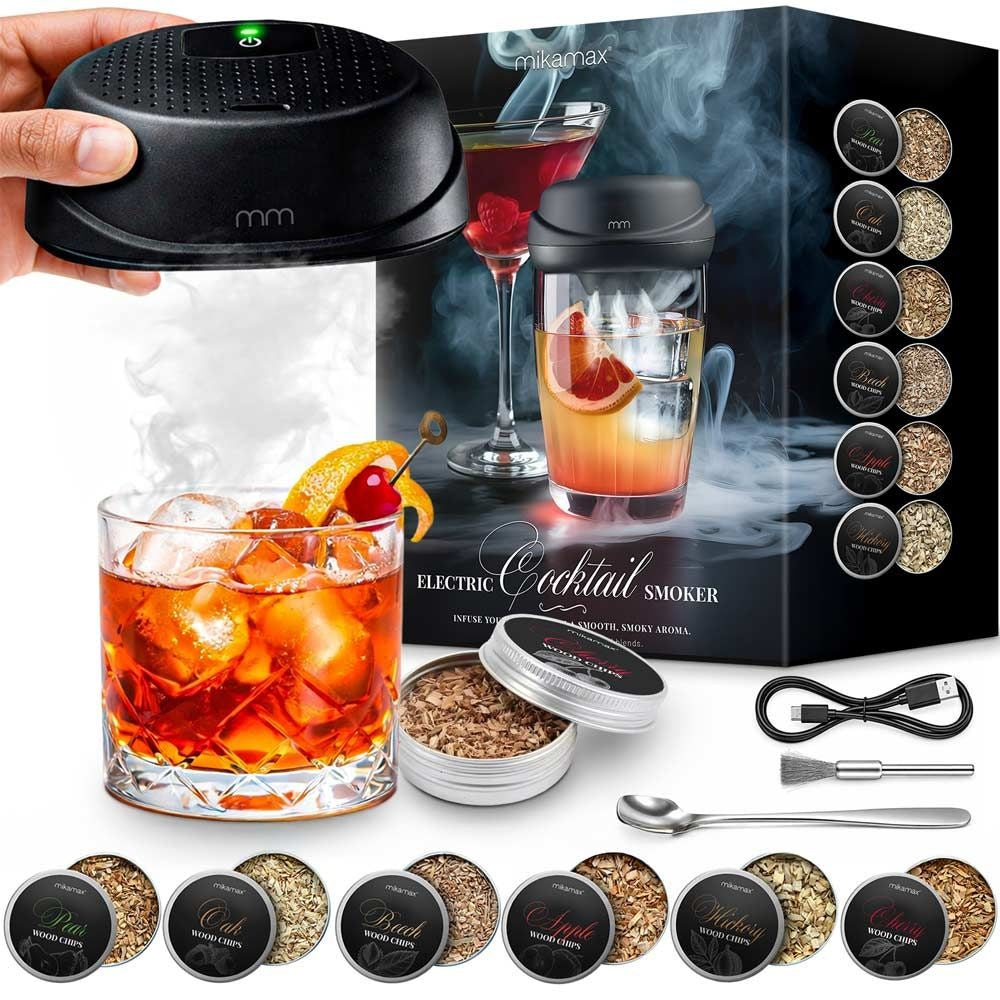 Cocktailrökare med träspån – USB-laddning