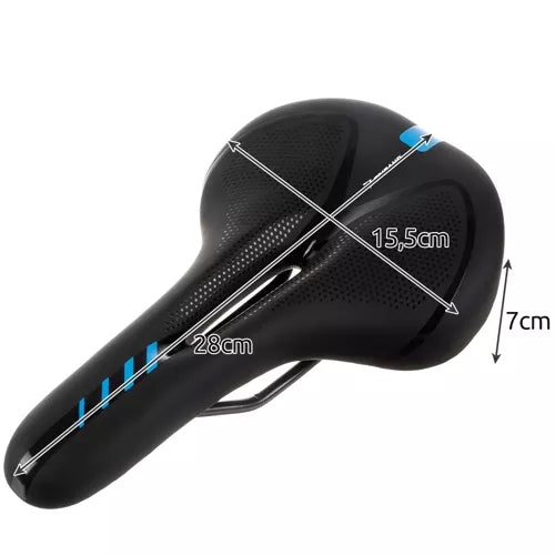 Cykelsadel med USB LED-lampa - Sadel för cykel