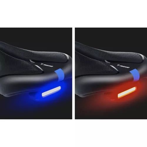 Cykelsadel med USB LED-lampa - Sadel för cykel