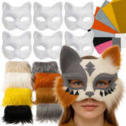 DIY Kattmask  med Tillbehör - Pysselset med tillbehör