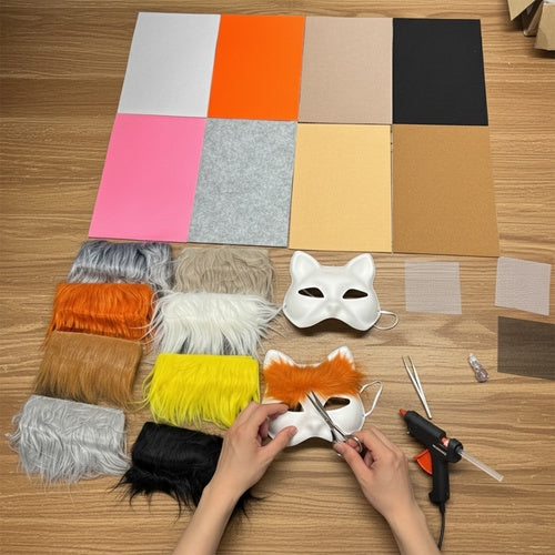 DIY Kattmask  med Tillbehör - Pysselset med tillbehör