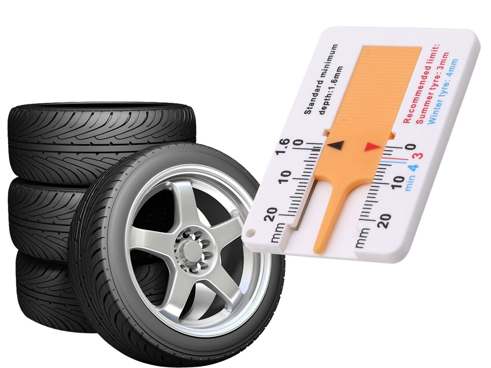 Däckmönsterdjupsmätare för Bil och MC – 0–20 mm