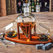 Diamant Karaff Set - Whiskeyglas & Whiskystenar - Whiskey