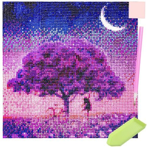 Diamond Painting / DIY 5D Diamantmålning - 30x30cm - Träd