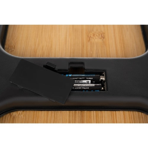 Digital Badrumsvåg i Bambu med LED-display