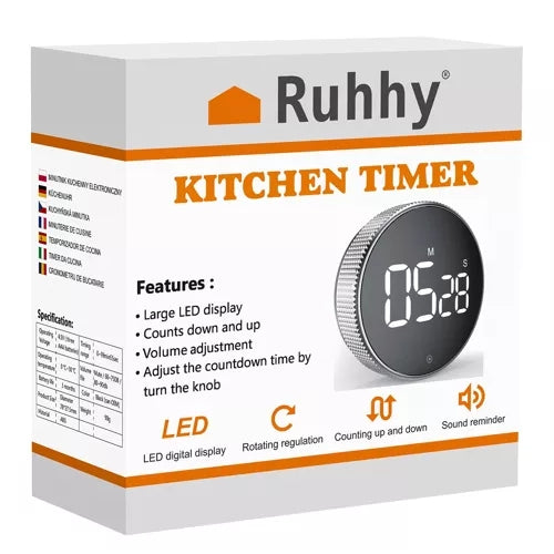 Digital Timer med Magnet & LCD-Display