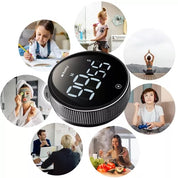 Digital Timer med Magnet & LCD-Display