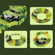 Dinosaurie Bilbana för Barn - 240-Delar