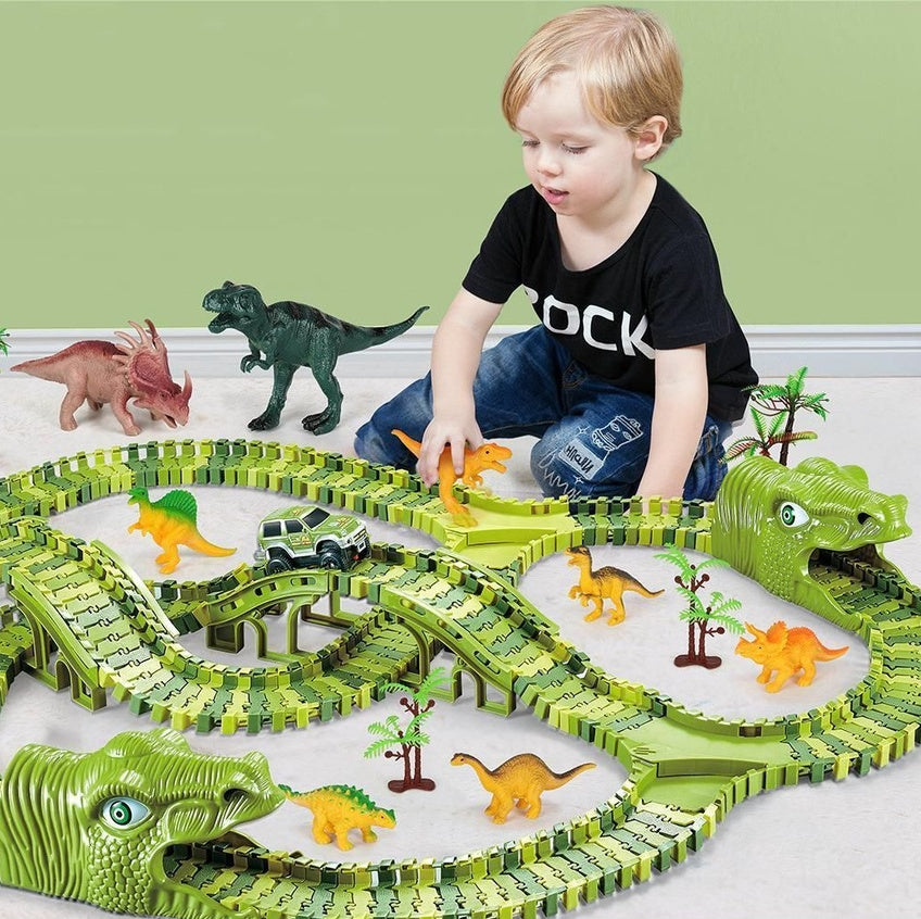 Dinosaurie Bilbana för Barn - 240-Delar