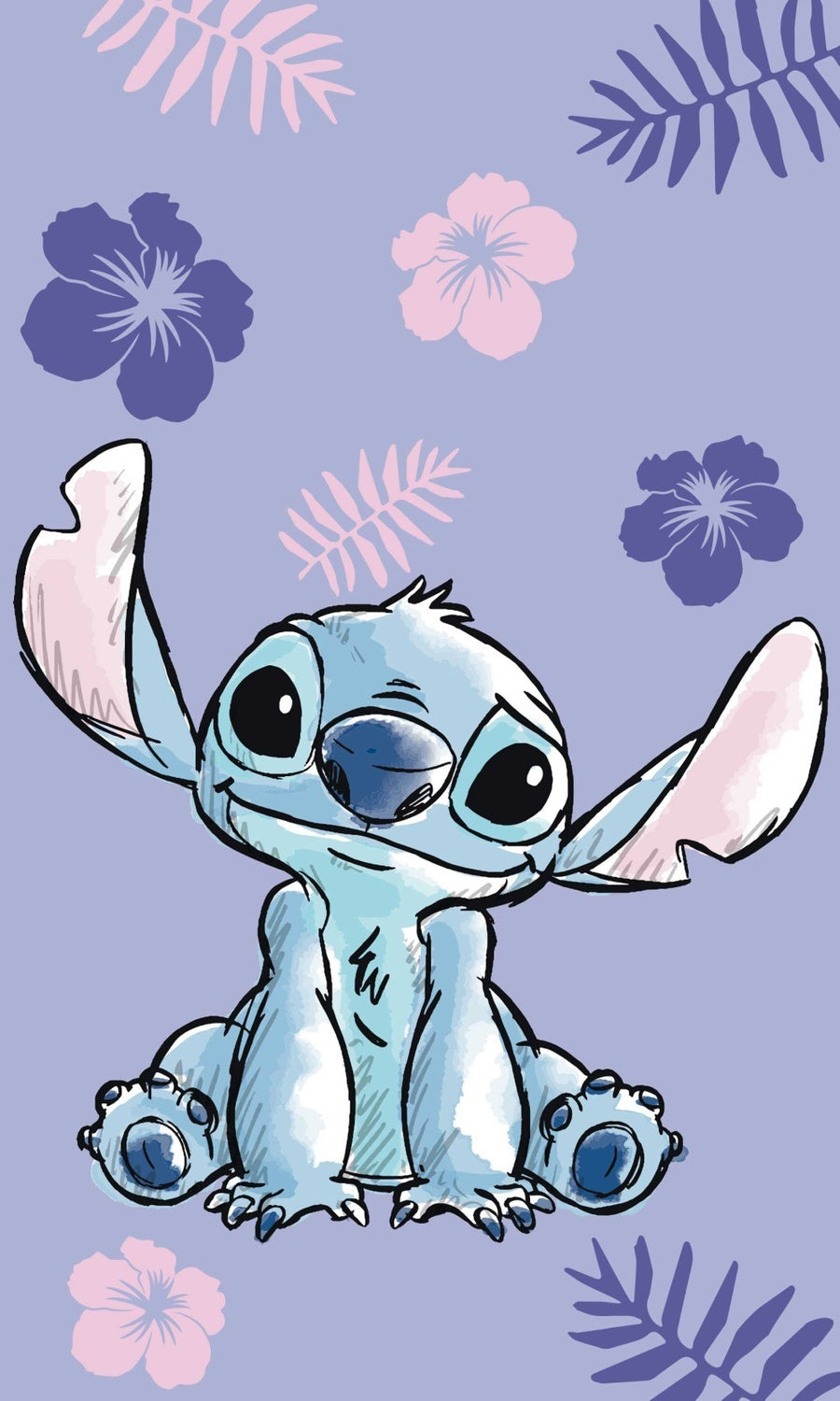 Disney Lilo & Stitch Handduk – 30x50 cm