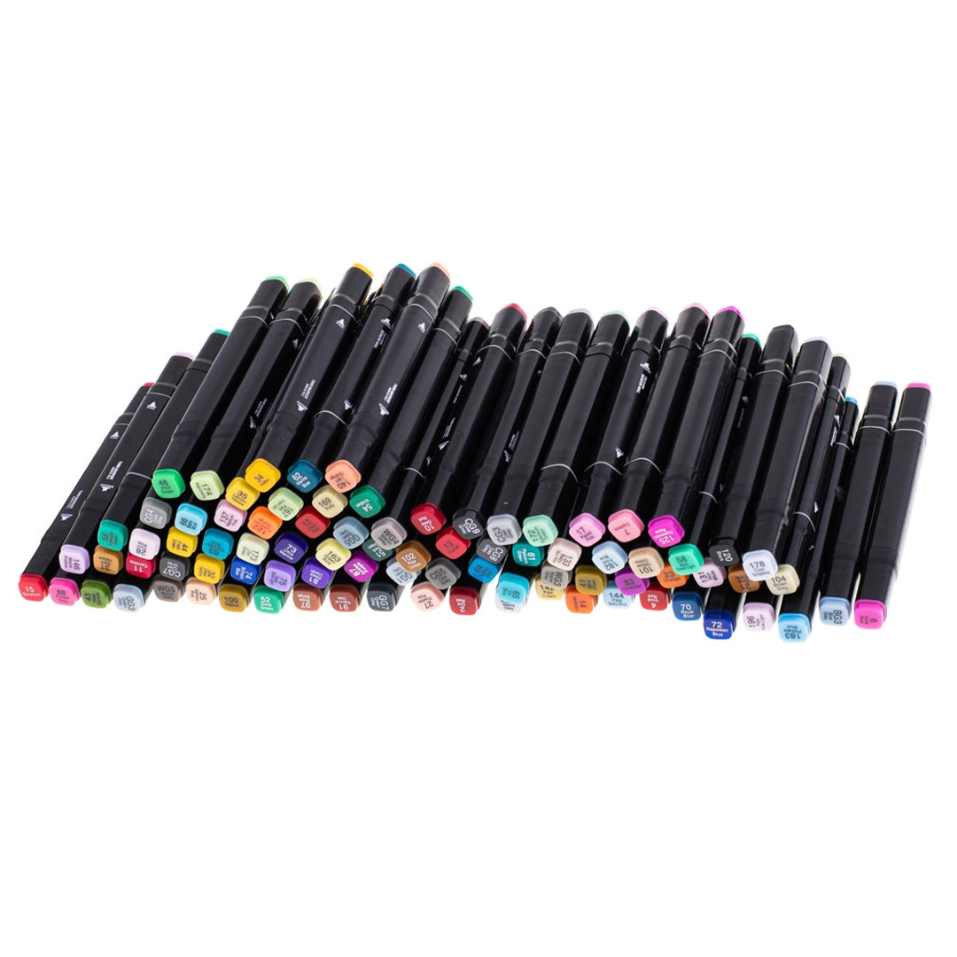 Dubbelsidiga Tuschpennor / Färgpennor - 168-Pack