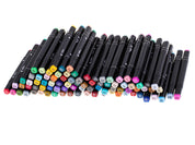 Dubbelsidiga Tuschpennor / Färgpennor - 80-Pack