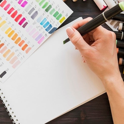 Dubbelsidiga Tuschpennor / Färgpennor - 80-Pack