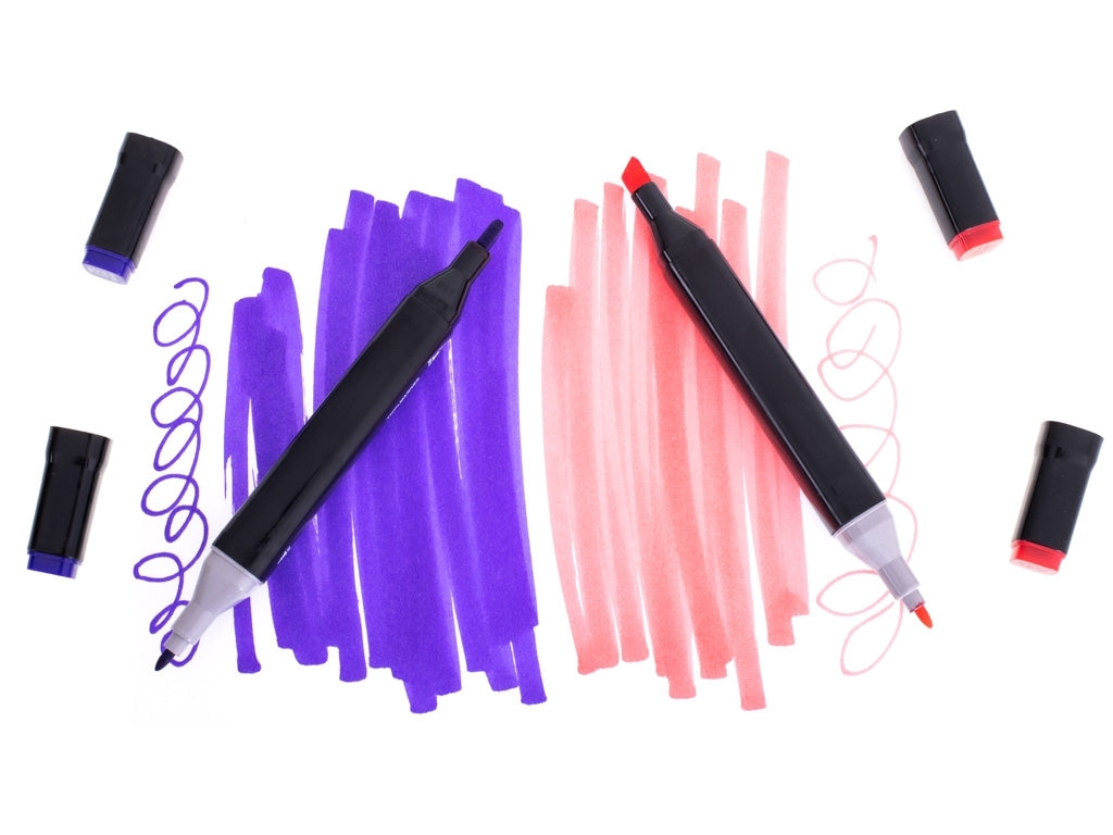 Dubbelsidiga Tuschpennor / Färgpennor - 80-Pack