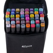 Dubbelsidiga Tuschpennor med Fodral - 40-Pack