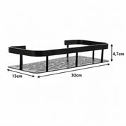 Duschhylla för badrum i aluminium – 2-pack