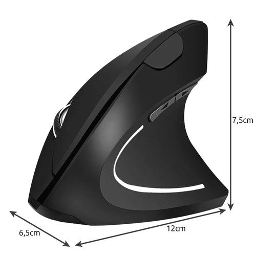 Ergonomisk Vertikal Datormus - Trådlös