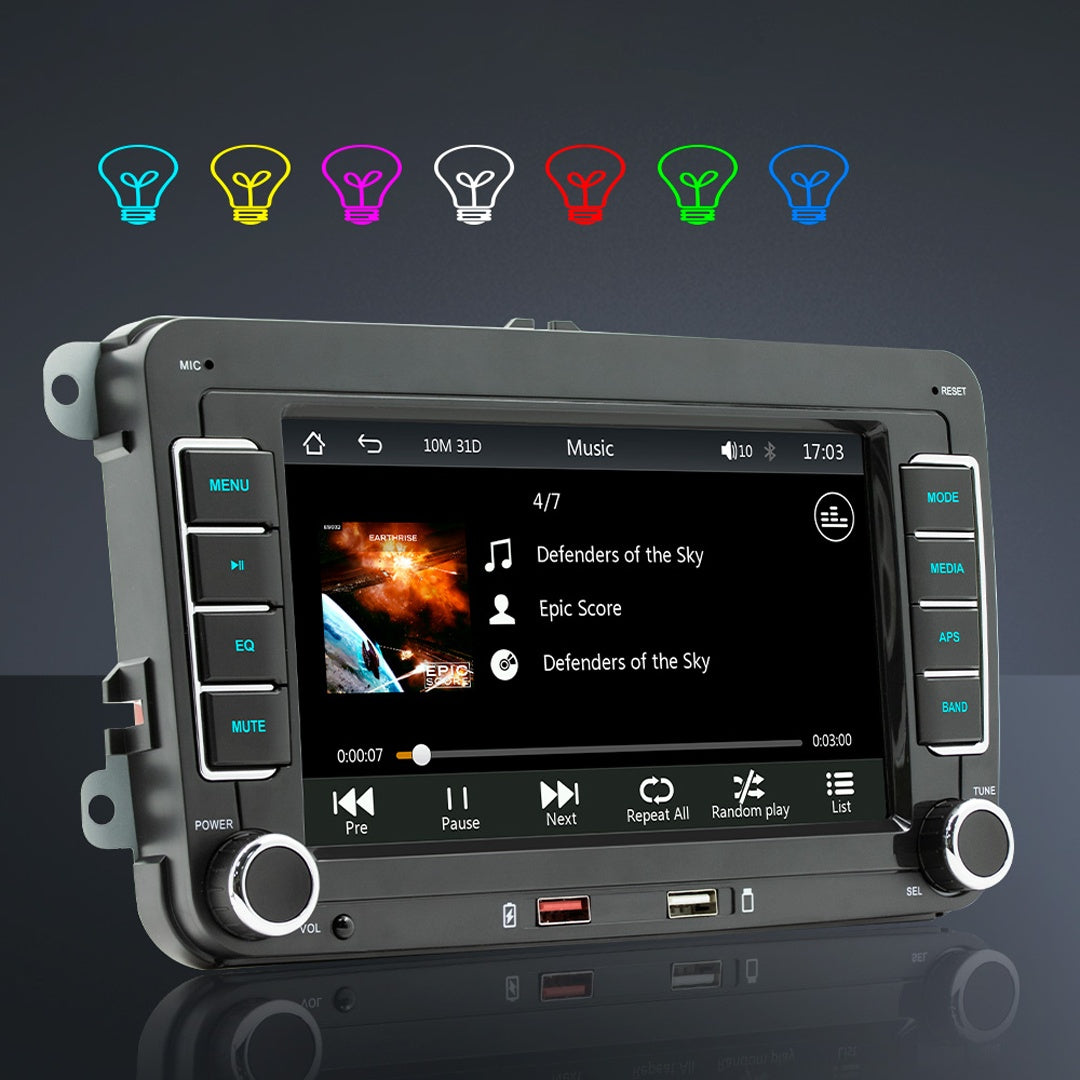 F9070W Bilradio / CarPlay & Android Auto – 7 Tum för Volkswagen