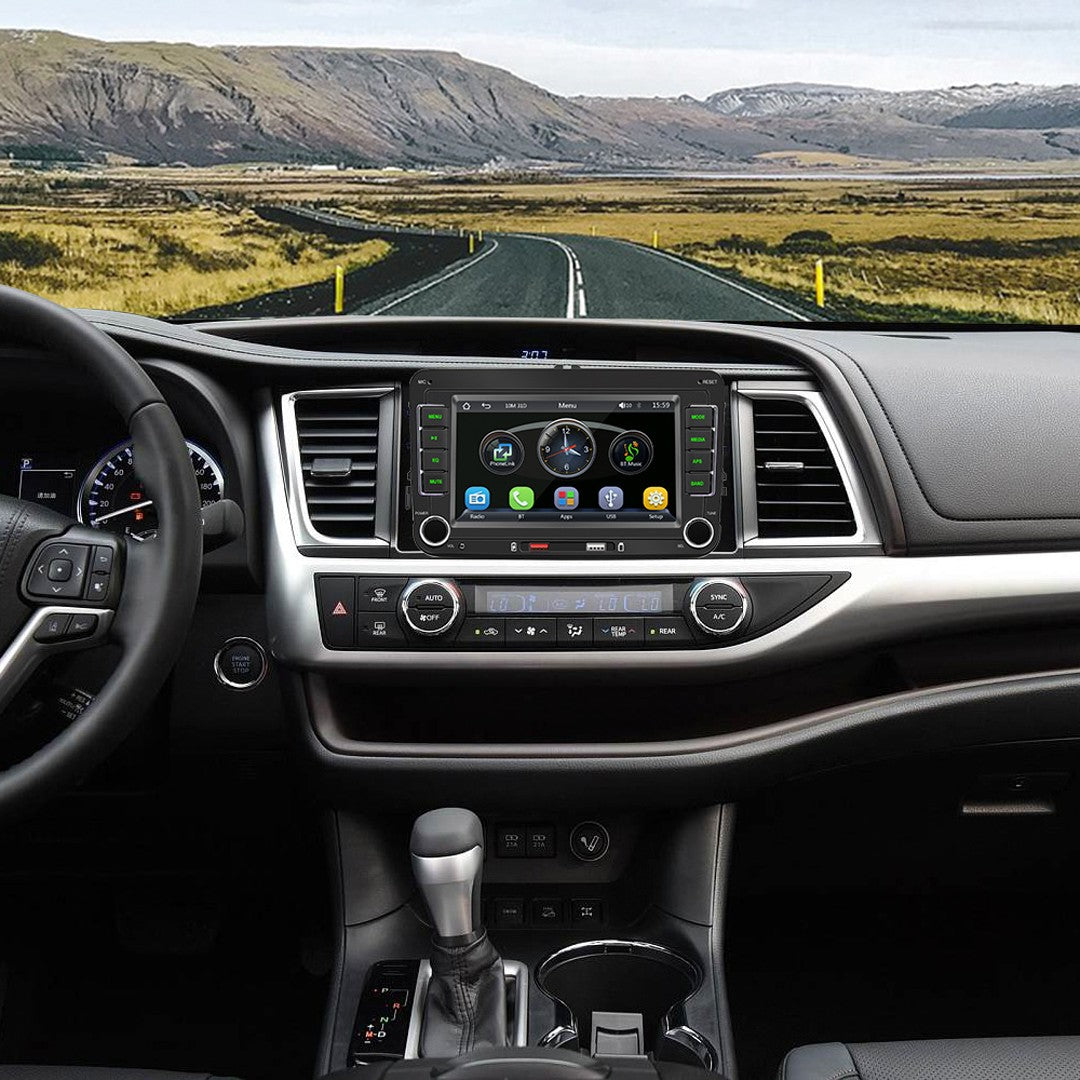F9070W Bilradio / CarPlay & Android Auto – 7 Tum för Volkswagen