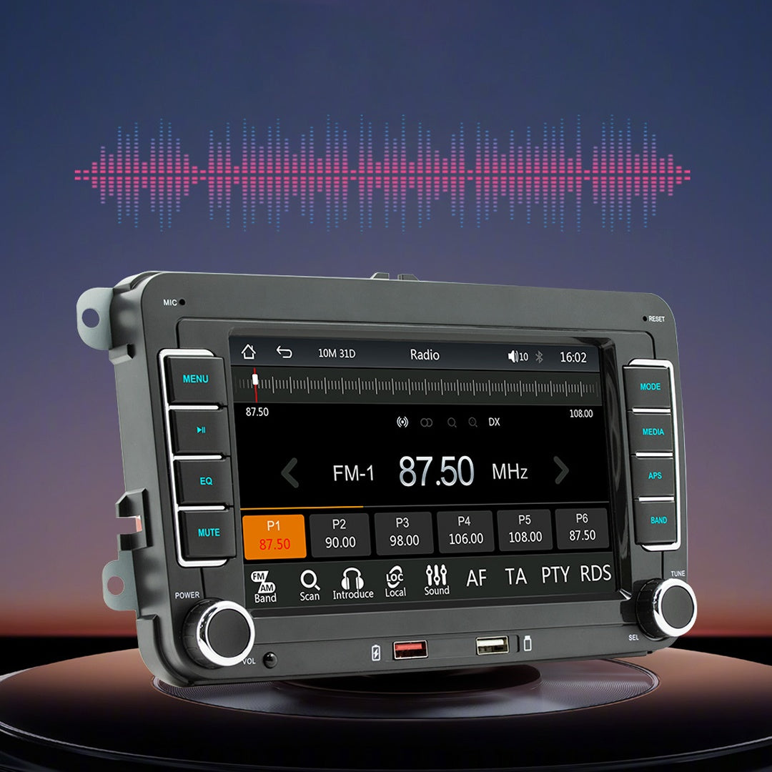 F9070W Bilradio / CarPlay & Android Auto – 7 Tum för Volkswagen