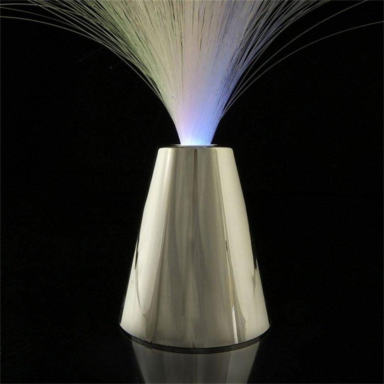 Fiberoptisk Lampa / Fiberlampa - Färgskiftande - 21 cm