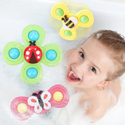 Fidget Spinner med Sugkopp för Barn - 3-Pack