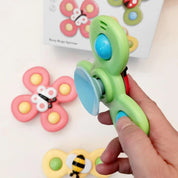 Fidget Spinner med Sugkopp för Barn - 3-Pack