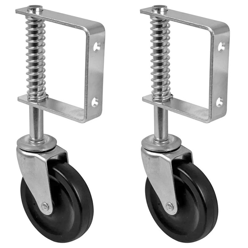 Fjäderbelastat grindhjul 100 mm för grindar – 57 kg