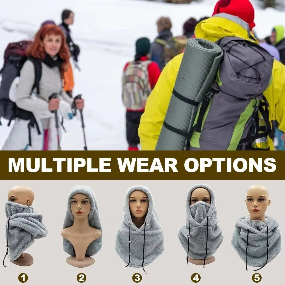 Fleece Balaklava med Huva – Justerbar och Vindskyddande