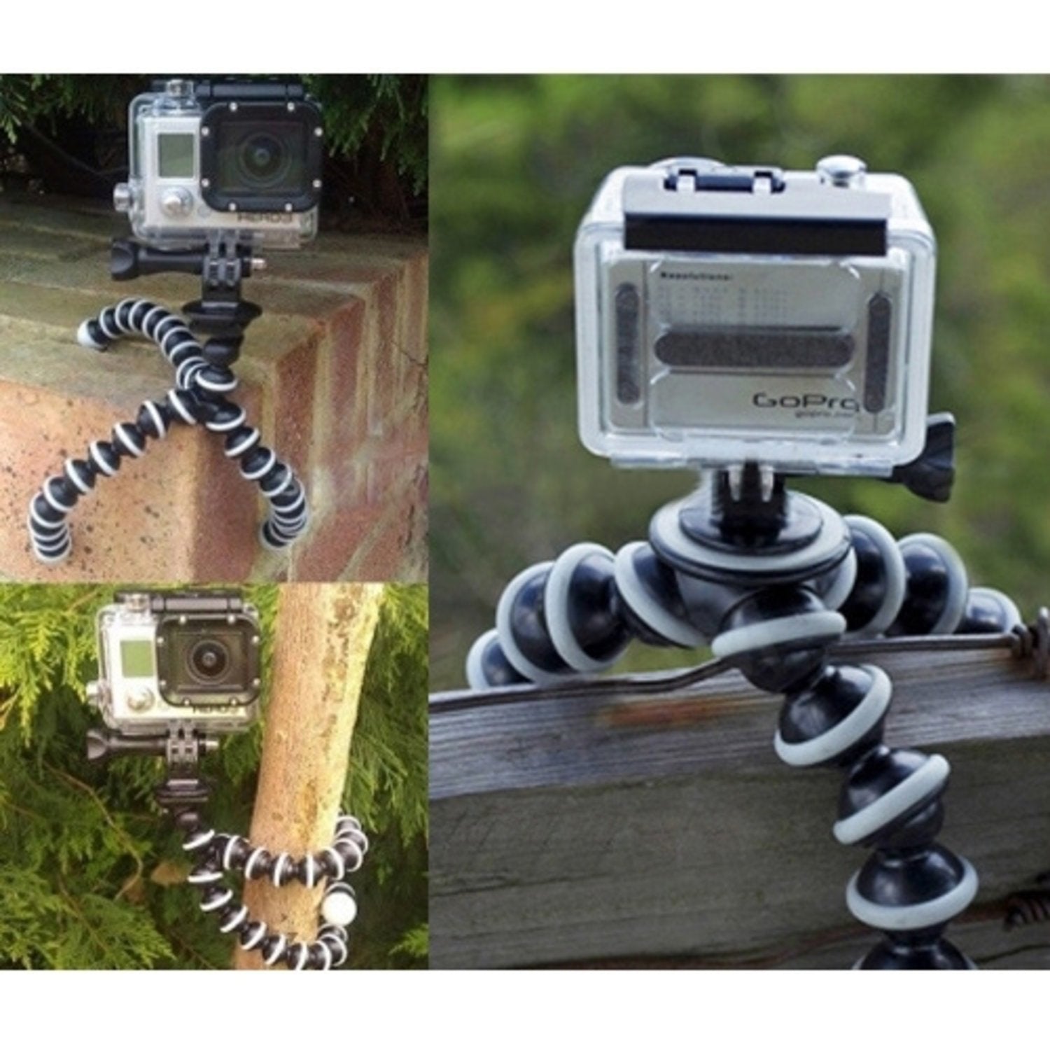 Flexibel Tripod Kamerastativ - Stativ för Mobil / GoPro (16 cm)