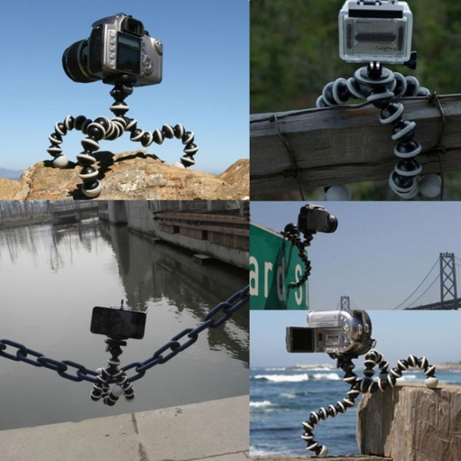 Flexibel Tripod Kamerastativ - Stativ för Mobil / GoPro (16 cm)
