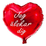 Folieballong Hjärta - Jag Älskar Dig - Ballong - 45cm