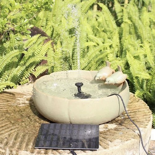 Fontän / Solcellsfontän - Vattenfontän med solcell