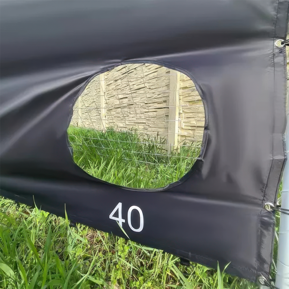 Fotbollsmål i Metall med Prickskytteduk - 240x170cm