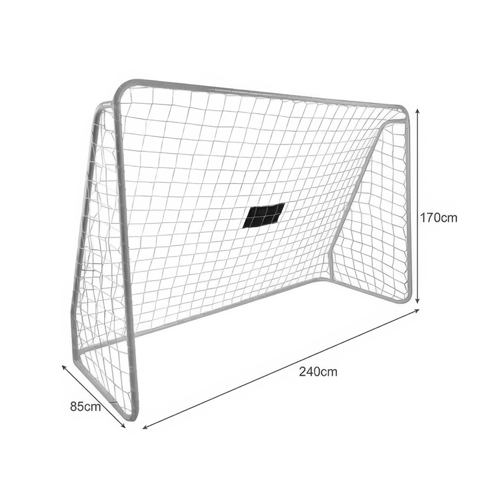 Fotbollsmål i Metall med Prickskytteduk - 240x170cm