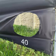 Fotbollsmål i Metall med Prickskytteduk - 240x170cm