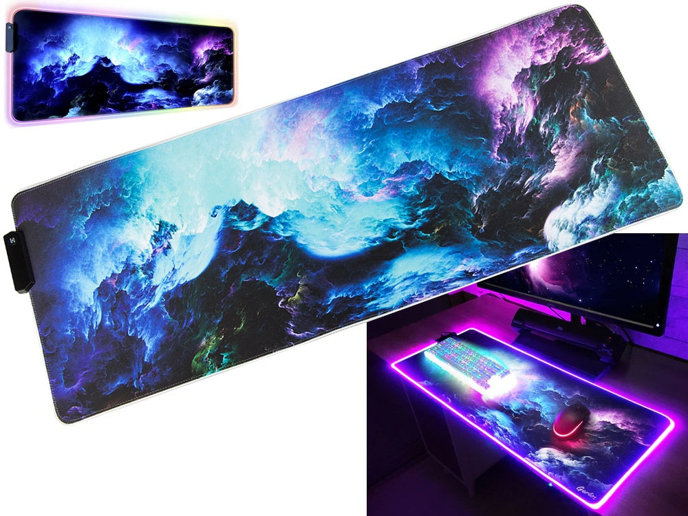 Gaming Musmatta RGB med LED - 80x30cm