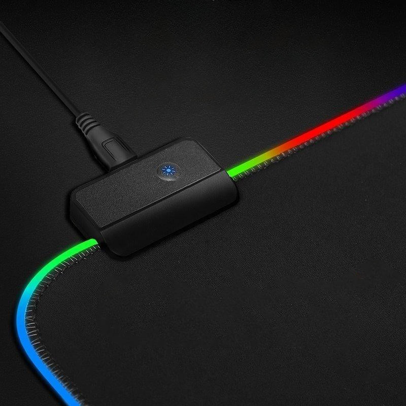 Gaming Musmatta med LED-ljus - 30x25cm - RGB