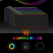 Gaming Musmatta med LED-ljus - 30x25cm - RGB