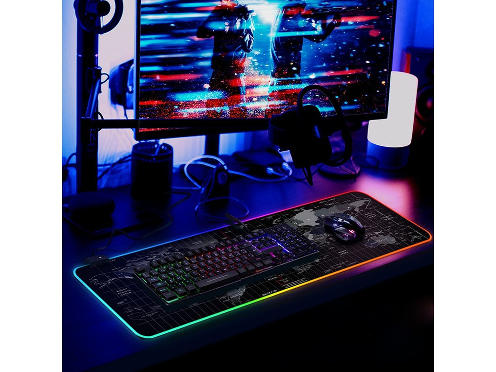Gaming Musmatta med LED-Ljus – 90 x 40 cm