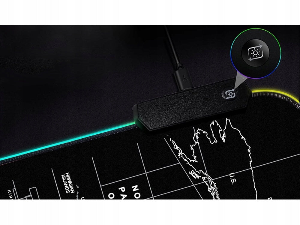 Gaming Musmatta med LED-Ljus – 90 x 40 cm