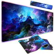 Gamingmusmatta med RGB LED-ljus - 90x40cm