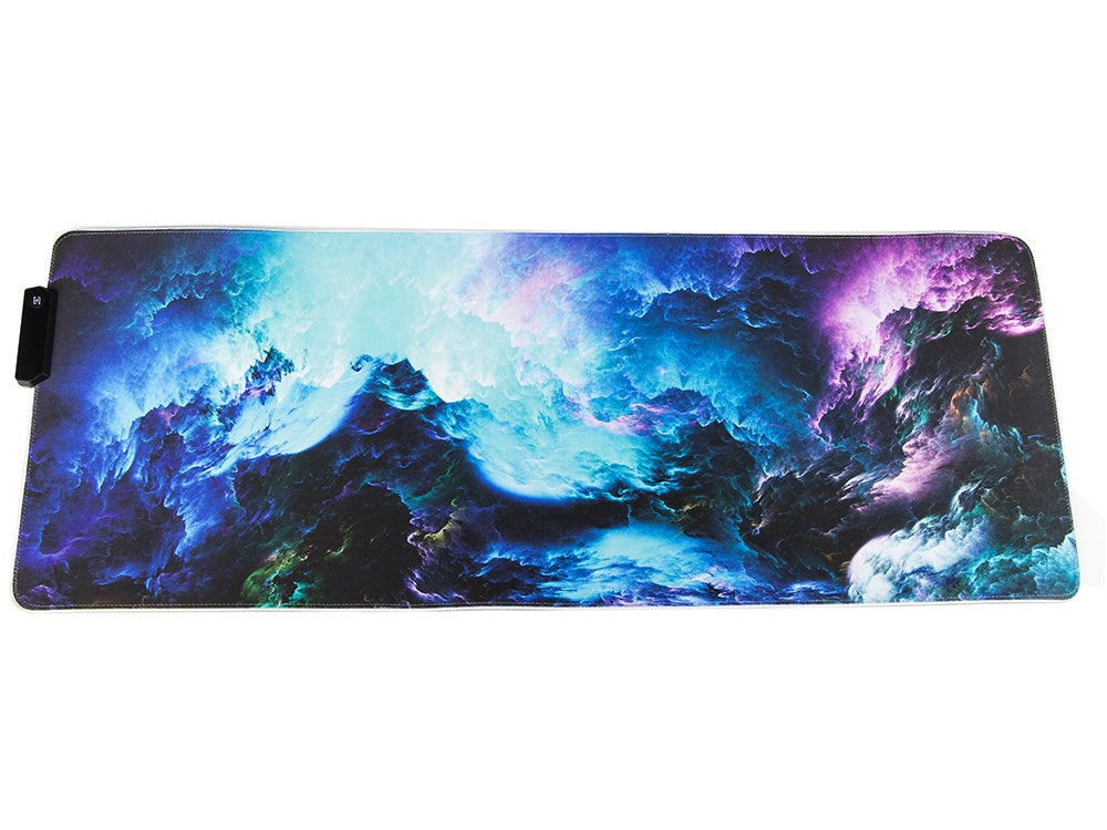 Gamingmusmatta med RGB LED-ljus - 90x40cm