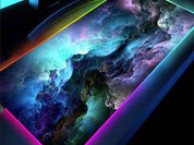 Gamingmusmatta med RGB LED-ljus - 90x40cm