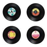 Glasunderlägg i Vinylskivor - 4-Pack