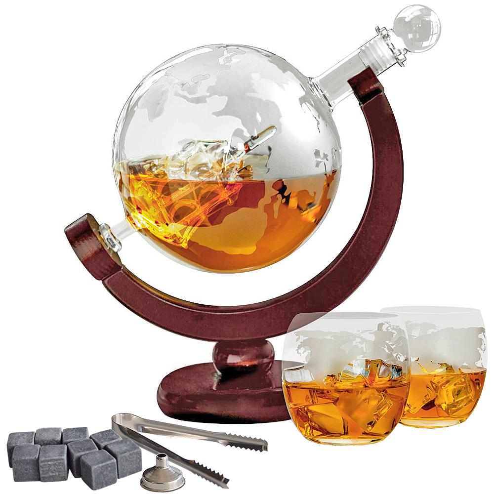 Glob Karaff Set - Whiskeyglas & Whiskystenar - 850 ml - Whiskey