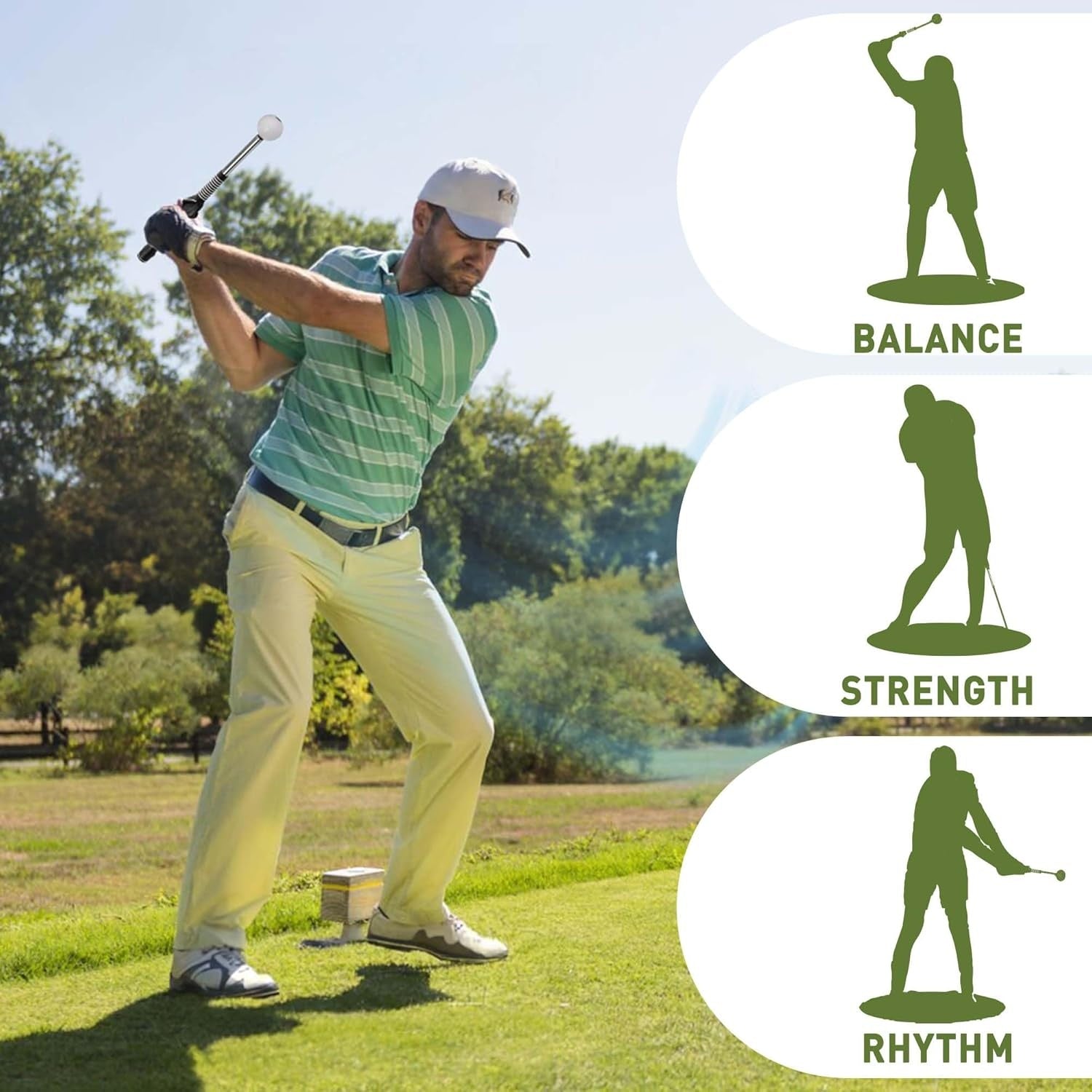 Golf Swing Trainer - Svingtränare med klickljud