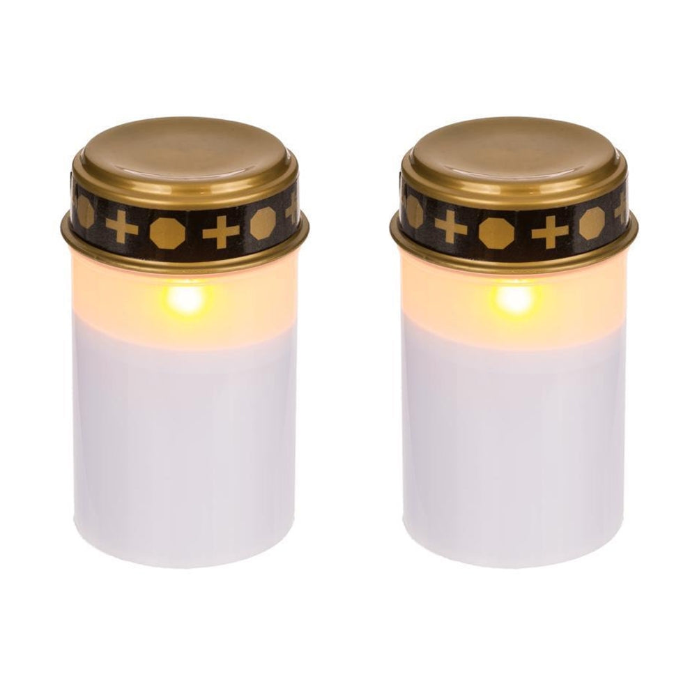 Gravljus LED / Ljus - Ljus till Gravar 1200 timmar - Välj antal!