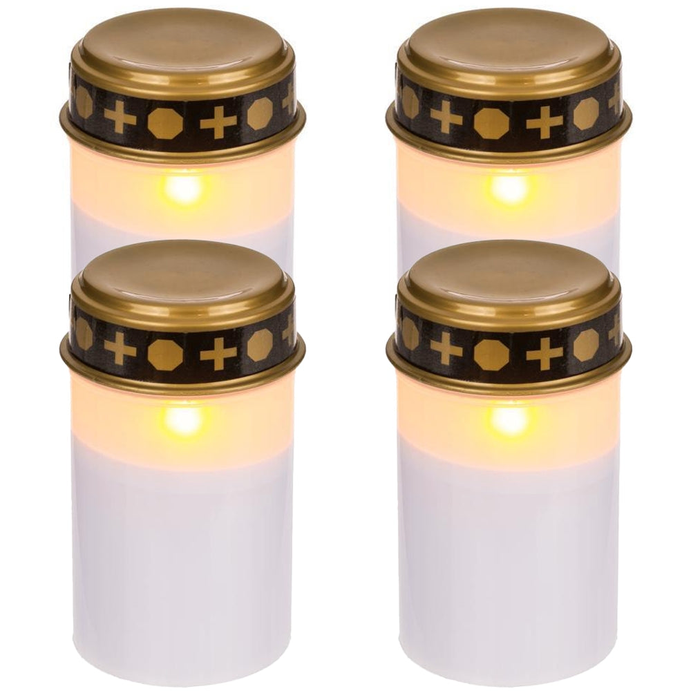 Gravljus LED / Ljus - Ljus till Gravar 1200 timmar - Välj antal!
